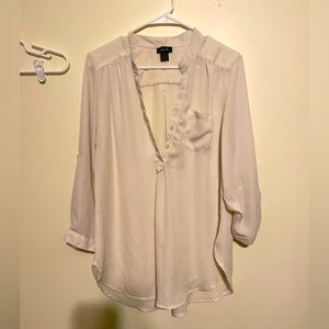 Justify cream blouse. Size XL